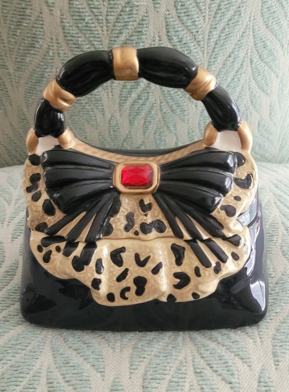 DAVID'S COOKIES Fashion Ceramic Handbag or Purse Cookie Jar-Vintage/2005